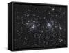 The Double Cluster, NGC 884 and NGC 869, as Seen in the Constellation of Perseus-Stocktrek Images-Framed Stretched Canvas