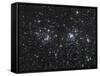 The Double Cluster, NGC 884 and NGC 869, as Seen in the Constellation of Perseus-Stocktrek Images-Framed Stretched Canvas