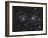 The Double Cluster, NGC 884 and NGC 869, as Seen in the Constellation of Perseus-Stocktrek Images-Framed Photographic Print