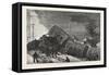 The Double Collision on the Great Northern Railway-null-Framed Stretched Canvas