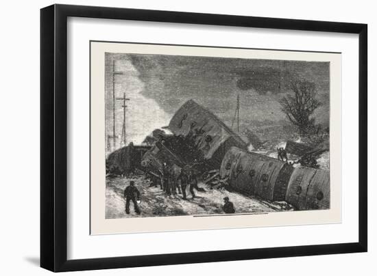 The Double Collision on the Great Northern Railway-null-Framed Giclee Print