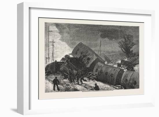 The Double Collision on the Great Northern Railway-null-Framed Giclee Print