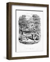 The Double Duel, 1844-null-Framed Giclee Print