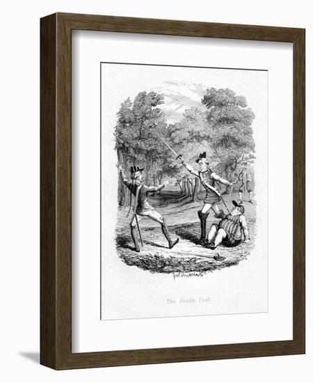 The Double Duel, 1844-null-Framed Giclee Print