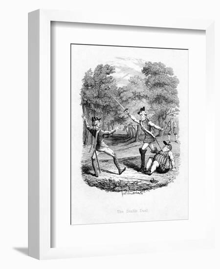 The Double Duel, 1844-null-Framed Giclee Print