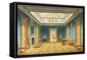 The Double Lobby or Gallery (South) Above the Corridor from Views of the Royal Pavilion, Brighton…-John Nash-Framed Stretched Canvas