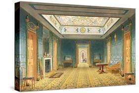 The Double Lobby or Gallery (South) Above the Corridor from Views of the Royal Pavilion, Brighton…-John Nash-Stretched Canvas