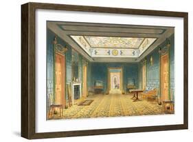 The Double Lobby or Gallery (South) Above the Corridor from Views of the Royal Pavilion, Brighton…-John Nash-Framed Giclee Print