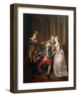 The Double Reward of the Merit or the Return from the American War of Independence-Pierre Alexandre Wille-Framed Giclee Print