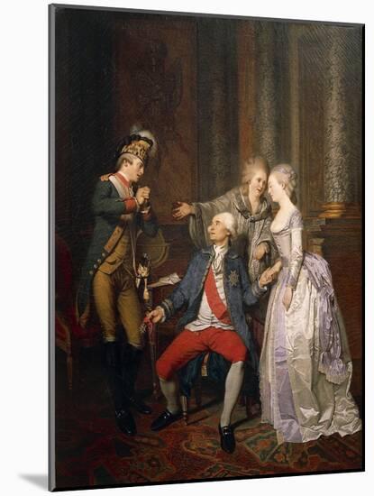 The Double Reward of the Merit or the Return from the American War of Independence-Pierre Alexandre Wille-Mounted Giclee Print