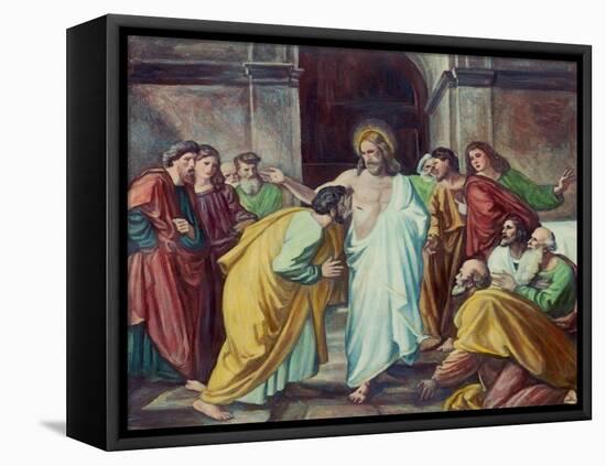 The Doubting Thomas-Alessandro Mantovani-Framed Stretched Canvas