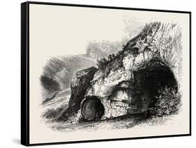 The Dove Holes, Dove Dale, the Dales of Derbyshire, Country, UK, 19th Century-null-Framed Stretched Canvas