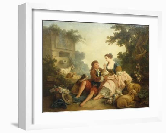 The Dove's Nest, 1785-Jean-Baptiste Huet-Framed Giclee Print