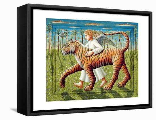 The Dove, the Tiger and the Angel, 2007-PJ Crook-Framed Stretched Canvas