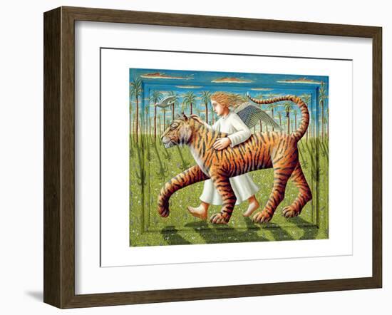 The Dove, the Tiger and the Angel, 2007-PJ Crook-Framed Art Print