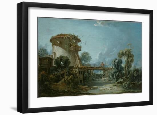 The Dovecote, 1758-Francois Boucher-Framed Premium Giclee Print