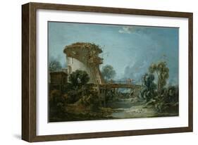 The Dovecote, 1758-Francois Boucher-Framed Giclee Print