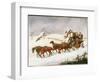 The Dover to London Coach: in Winter-Henry Thomas Alken-Framed Giclee Print