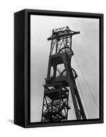 The Downcast Headgear at Clipstone Colliery, Nottinghamshire, 1963-Michael Walters-Framed Stretched Canvas