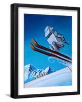 The Downhill Race-Cindy Thornton-Framed Art Print