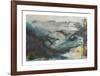 The Downs from Duncton Pastel-Tuema Pattie-Framed Limited Edition