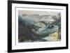 The Downs from Duncton Pastel-Tuema Pattie-Framed Limited Edition