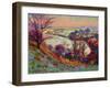 The Downs in Winter-Robert Tyndall-Framed Giclee Print