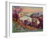 The Downs in Winter-Robert Tyndall-Framed Giclee Print