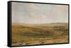The Downs near Lewes (Seaford Cliff in the distance), c1887-Thomas Collier-Framed Stretched Canvas