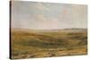 The Downs near Lewes (Seaford Cliff in the distance), c1887-Thomas Collier-Stretched Canvas