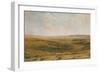 The Downs near Lewes (Seaford Cliff in the distance), c1887-Thomas Collier-Framed Giclee Print