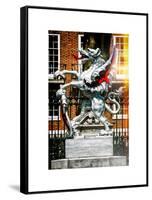 The Dragon Boundary Mark - City of London - UK - England - United Kingdom - Europe-Philippe Hugonnard-Framed Stretched Canvas