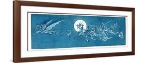 The Dragon Chariot and Fairy Minstrels Cross the Moon-Charles Altamont Doyle-Framed Premium Giclee Print