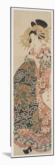 The Dragon Obi (Woodblock Print)-Katsukawa Shunzan-Mounted Premium Giclee Print