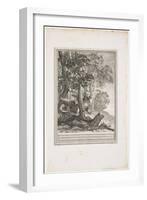 The Dragon of Many Tails, Fable XII, C. 1753-1755-Jean-Baptiste Oudry-Framed Giclee Print