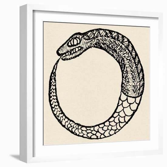 The Dragon Ouroboros, from La Magie Noire, France-null-Framed Giclee Print