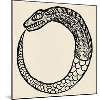 The Dragon Ouroboros, from La Magie Noire, France-null-Mounted Giclee Print