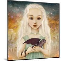 The Dragon Princess-Meluseena-Mounted Art Print