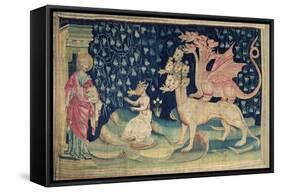 The Dragons Vomiting Frogs, No.62 from The Apocalypse of Angers, 1373-87-Nicolas Bataille-Framed Stretched Canvas