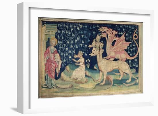 The Dragons Vomiting Frogs, No.62 from The Apocalypse of Angers, 1373-87-Nicolas Bataille-Framed Giclee Print