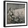 'The Drama', c.1860s,(1946)-Honore Daumier-Framed Giclee Print