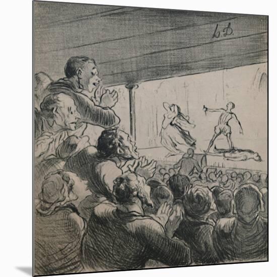 'The Drama', c.1860s,(1946)-Honore Daumier-Mounted Giclee Print