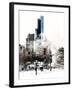 The Dramatic Midtown Manhattan Skyline along West 59th Street-Philippe Hugonnard-Framed Photographic Print