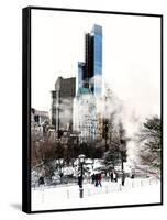 The Dramatic Midtown Manhattan Skyline along West 59th Street-Philippe Hugonnard-Framed Stretched Canvas