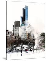 The Dramatic Midtown Manhattan Skyline along West 59th Street-Philippe Hugonnard-Stretched Canvas