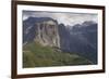 The Dramatic Sass Pordoi Mountain in the Dolomites Near Canazei, Trentino-Alto Adige, Italy, Europe-Martin Child-Framed Photographic Print