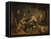 The Draught Players, 1844-Claude Lorraine-Framed Stretched Canvas