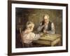 The Draughts Players-Robert Gemmell Hutchison-Framed Giclee Print