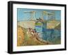 The Draw Bridge, Arles (Le Pont De Langlois), 1888-Vincent van Gogh-Framed Premium Giclee Print