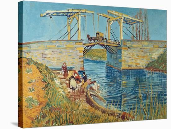 The Draw Bridge, Arles (Le Pont De Langlois), 1888-Vincent van Gogh-Stretched Canvas